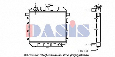 AKS DASIS 150036n -  Радиатор, охлаждение двигателя